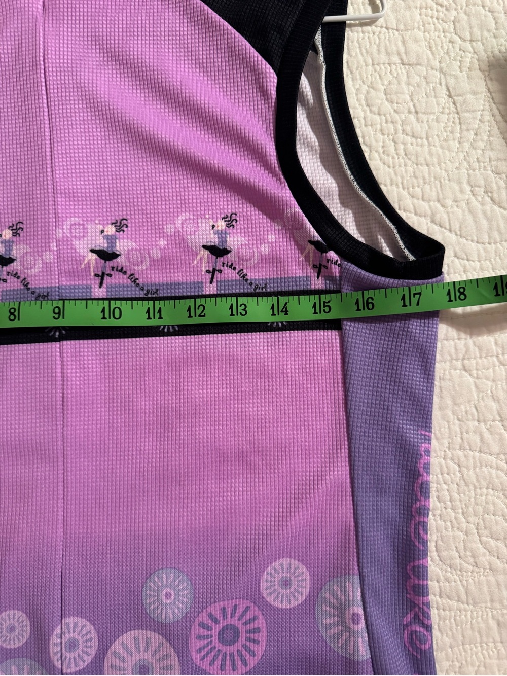 Purple Sleeveless Cycling Jersey - Picture 9 of 11